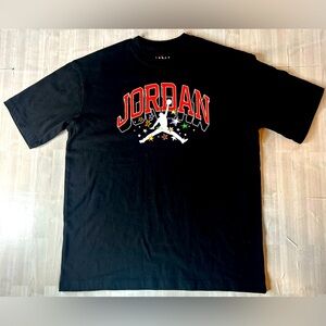 Nike Jordan Flight Oversized T-Shirt Stars Jumpman Blk Women's Size Small